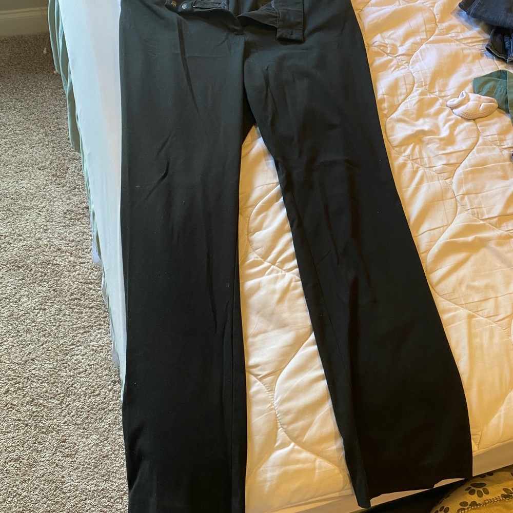 NY&Company Mid-rise barely bootcut black pant tall